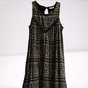 Mudd Girls Crochet A-Line Tribal Print Dress NWT